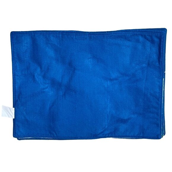 4 Unbranded Felt Placemats Snowman Winter Christmas Blue Green White - Picture 4 of 6